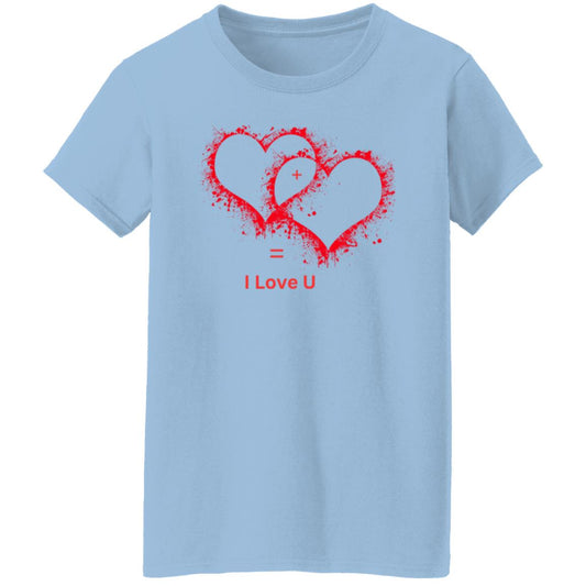 Heart + Heart = I Love U T-Shirt