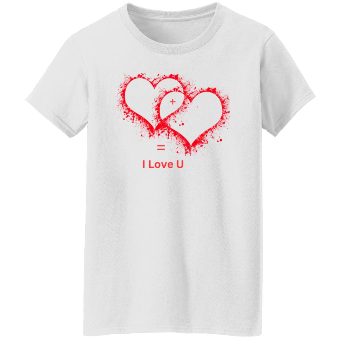 Heart + Heart = I Love U T-Shirt