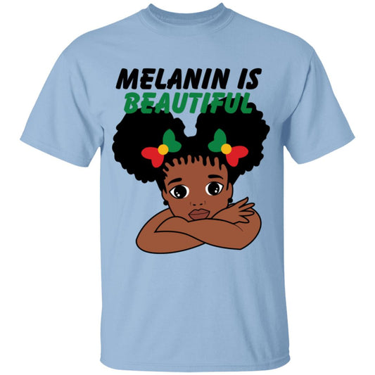 Melanin Is Beautiful Youth Cotton T-Shirt (UNISEX)