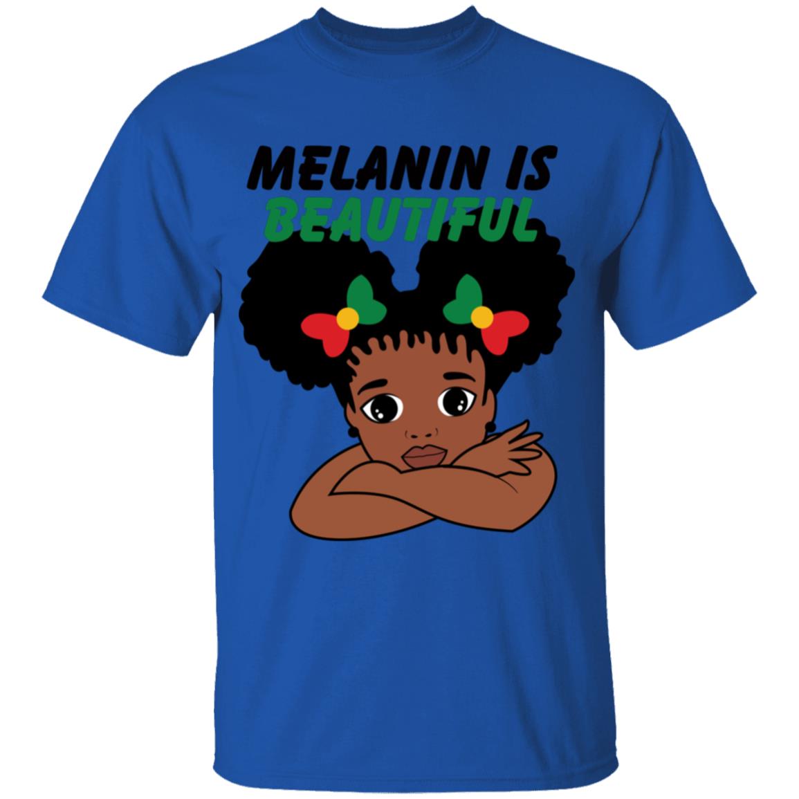Melanin Is Beautiful Youth Cotton T-Shirt (UNISEX)