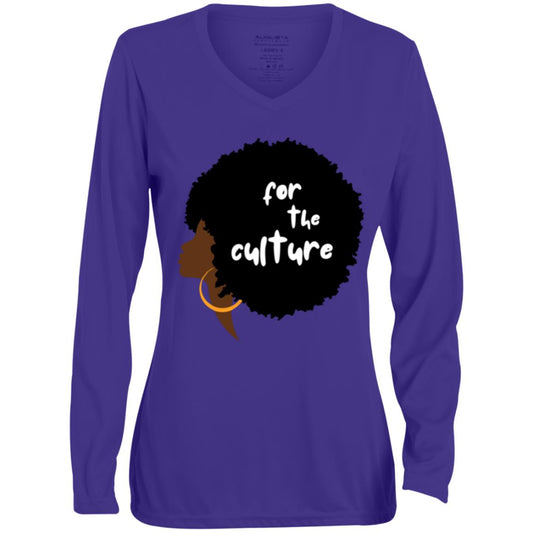for the culture Ladies Long Sleeve V-Neck Tee