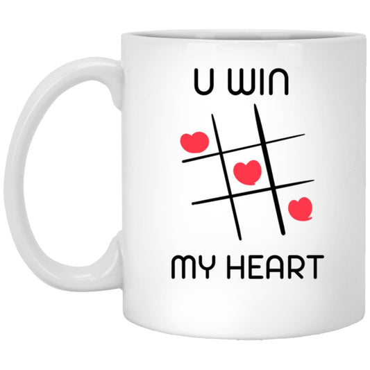 U WIN MY HEART  11oz  Mug